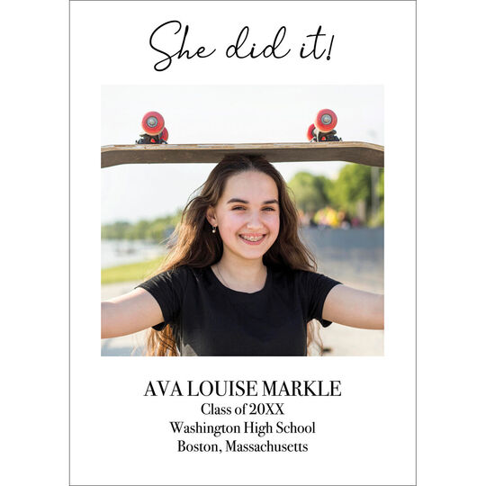 They Did It Multi Photo Graduation Invitations